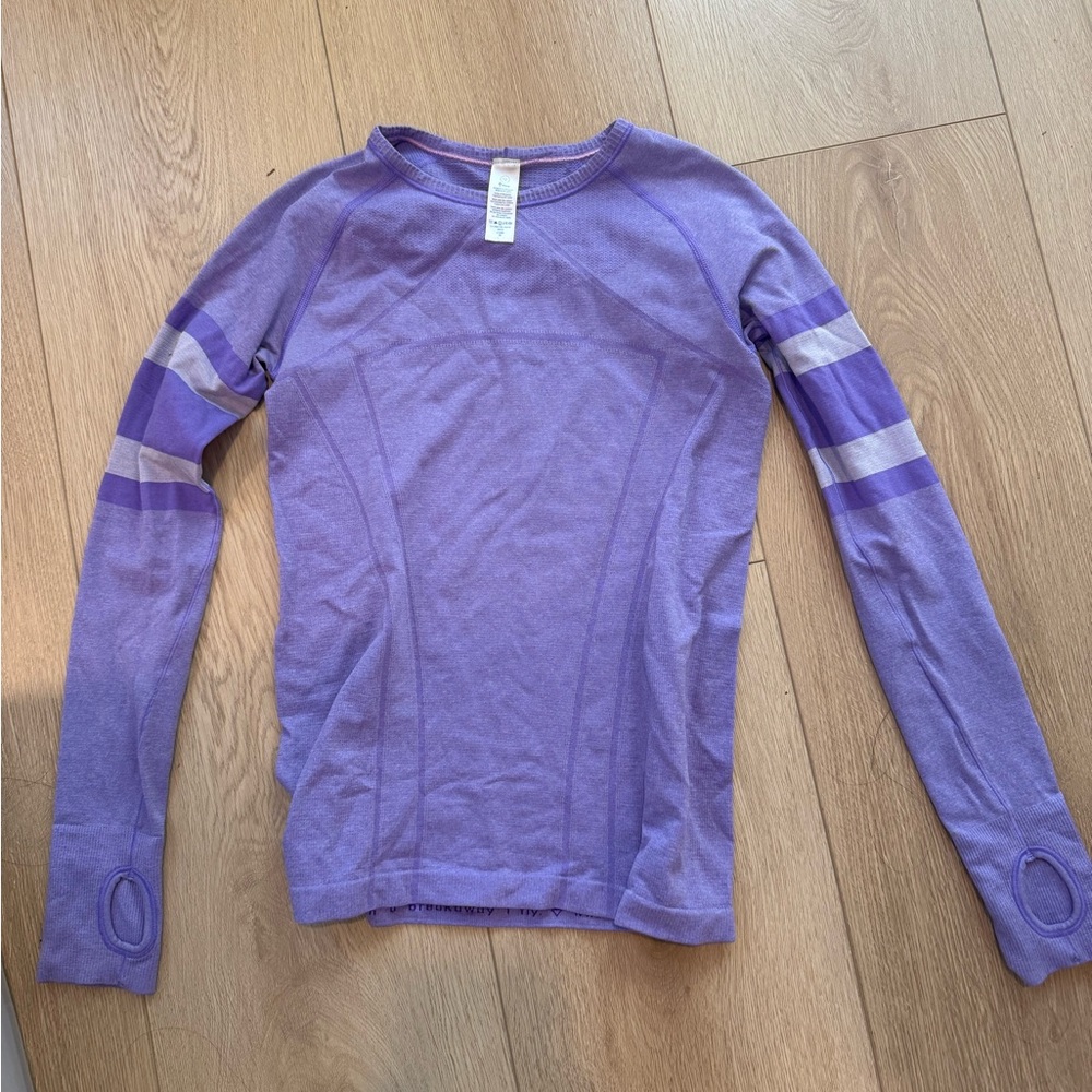 Ivivva Fly Tech Lavender Long Sleeve Top